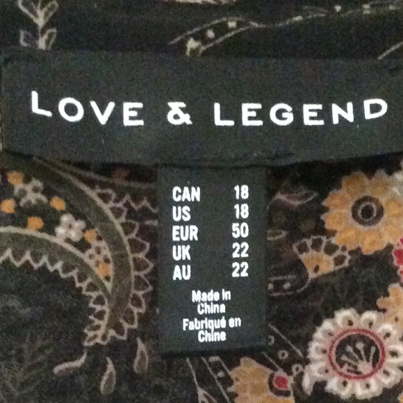 Love&Legend Sheer Floral Paisley Blouse - Picture 3 of 11